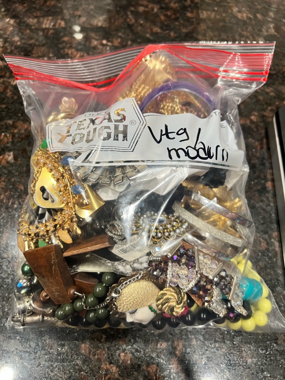 Vintage & modern jewelry bag